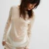Sheer Sequin Detail Mini Shift Dress 1 Sheer Sequin Detail Mini Shift Dress -Nasty Gal Sales Store womens off20white sheer sequin detail mini shift dress