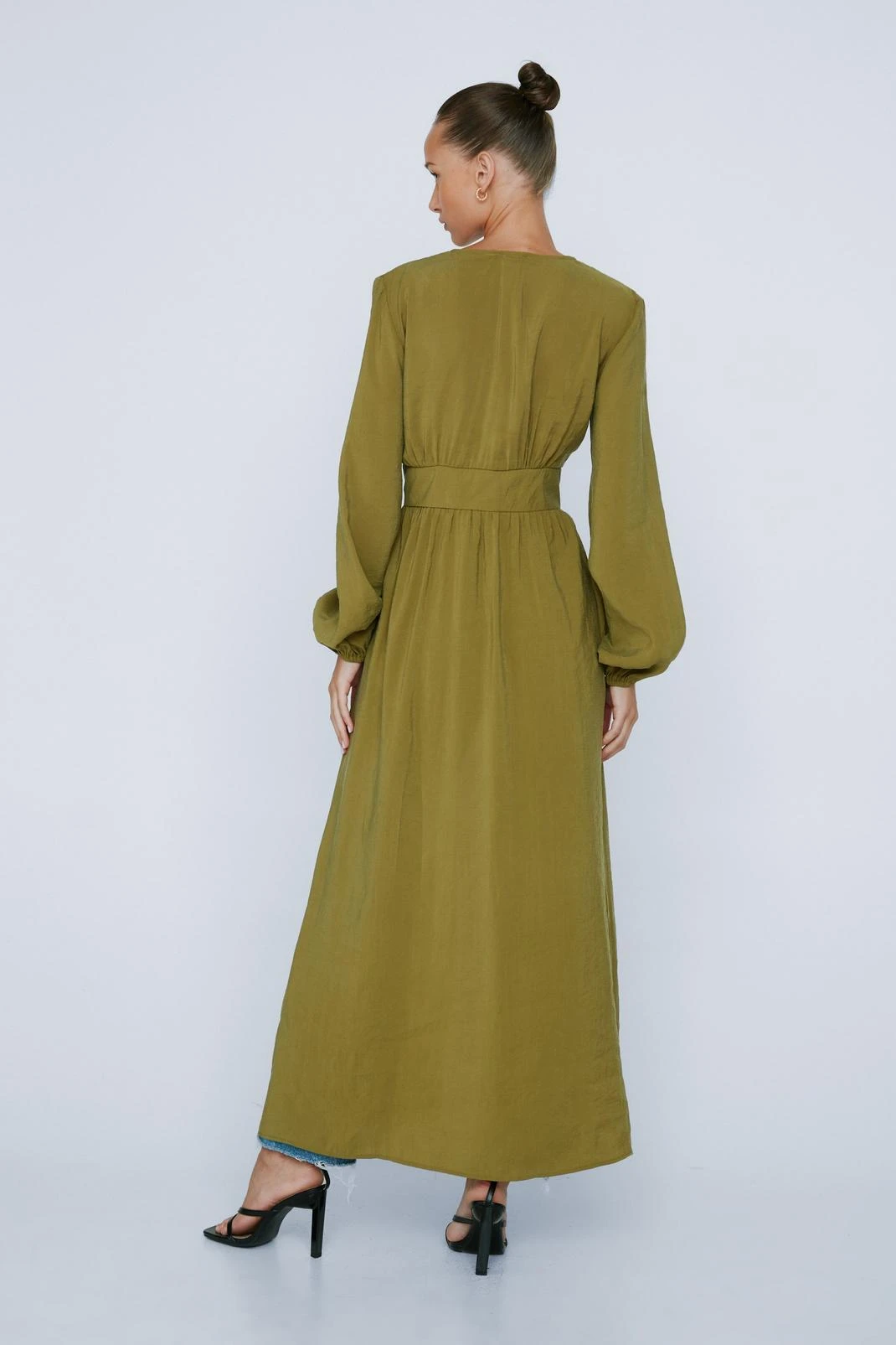 Petite Premium Button Down Maxi Top 5 Petite Premium Button Down Maxi Top - Image 3