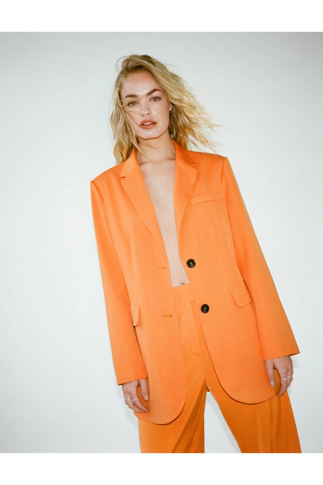 Oversized Twill Single Breasted Blazer 21 Oversized Twill Single Breasted Blazer - Image 19