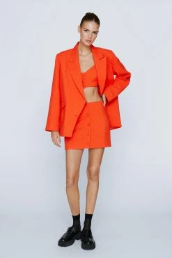 Tailored Mini Skirt 14 Tailored Mini Skirt -Nasty Gal Sales Store womens orange tailored mini skirt 6