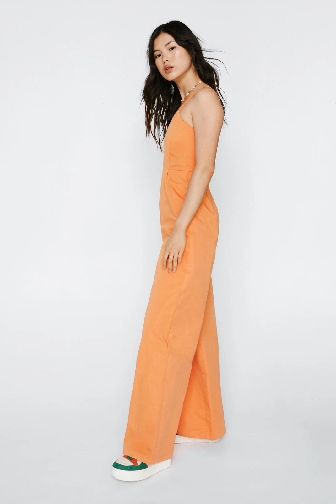 Wide Leg Tailored Jumpsuit - Image 4
