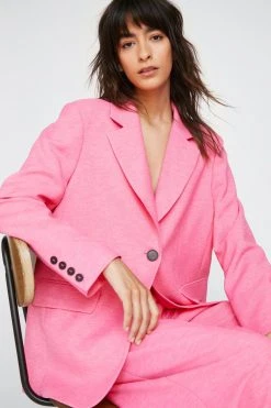 Single Breasted Tailored Two Piece Set Blazer