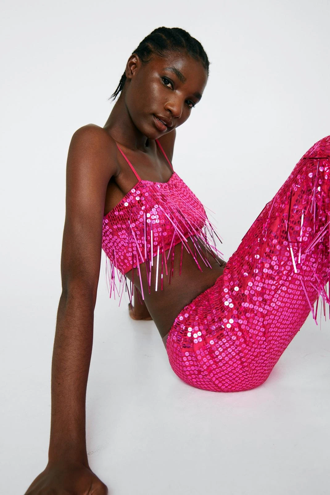 Tassel Sequin Crop Top 3 Tassel Sequin Crop Top