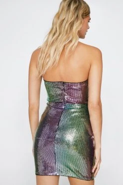 Ombre Sequin Ruched Bandeau Mini Dress 8 Ombre Sequin Ruched Bandeau Mini Dress -Nasty Gal Sales Store womens purple ombre sequin ruched bandeau mini dress 2