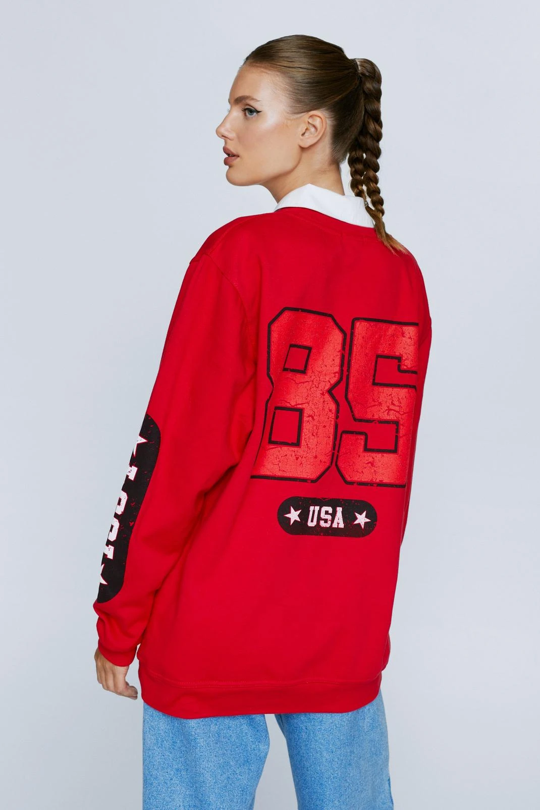 Boston Graphic Oversized Sweater - Image 3