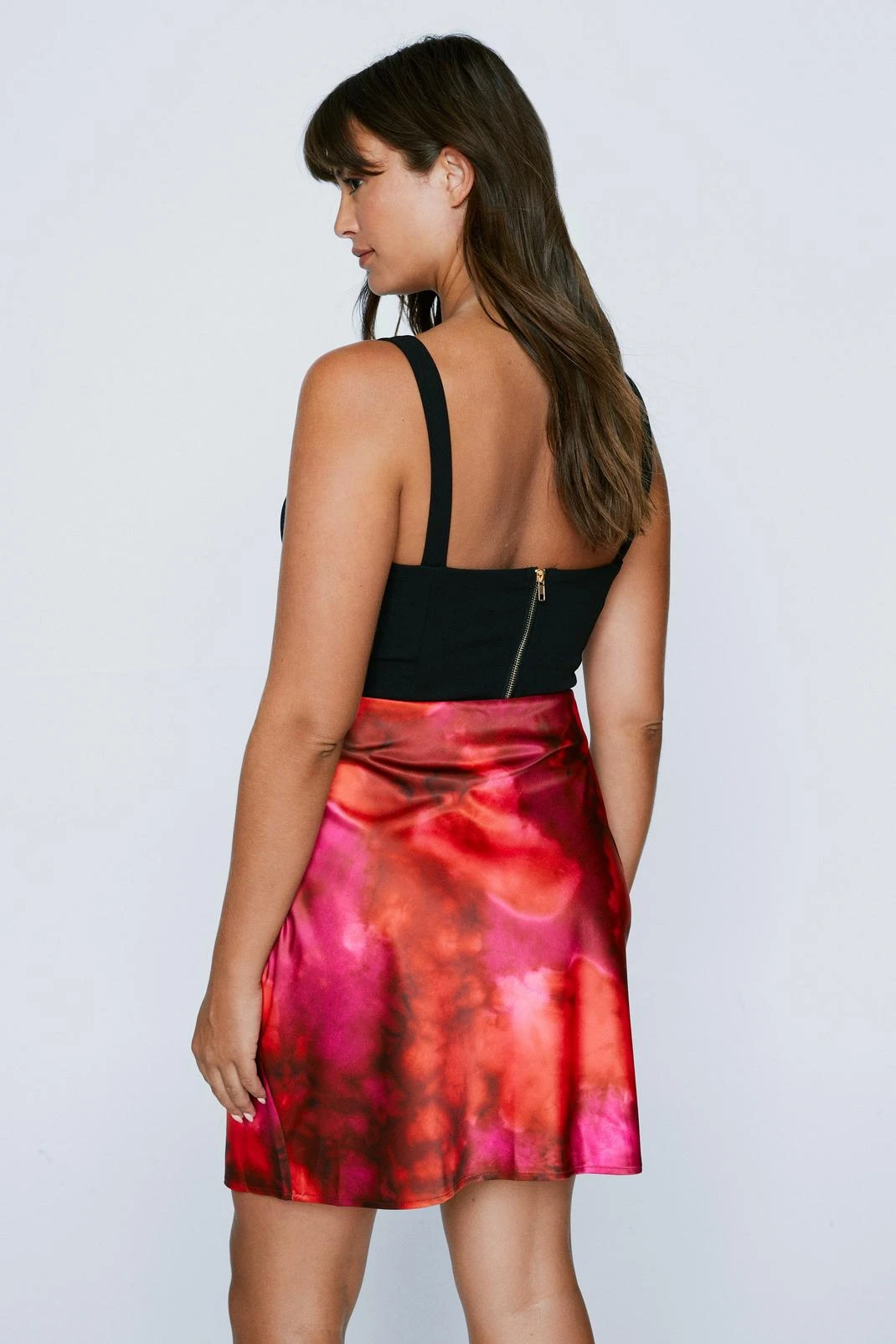 Plus Size Tie Dye Mini Flippy Skirt 5 Plus Size Tie Dye Mini Flippy Skirt - Image 3
