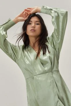 Jacquard Long Sleeve Maxi Dress 18 Jacquard Long Sleeve Maxi Dress -Nasty Gal Sales Store womens sage jacquard long sleeve maxi dress