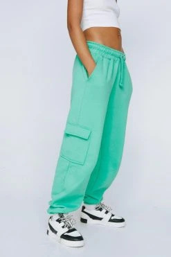 Tab Detail Utility Sweatpants