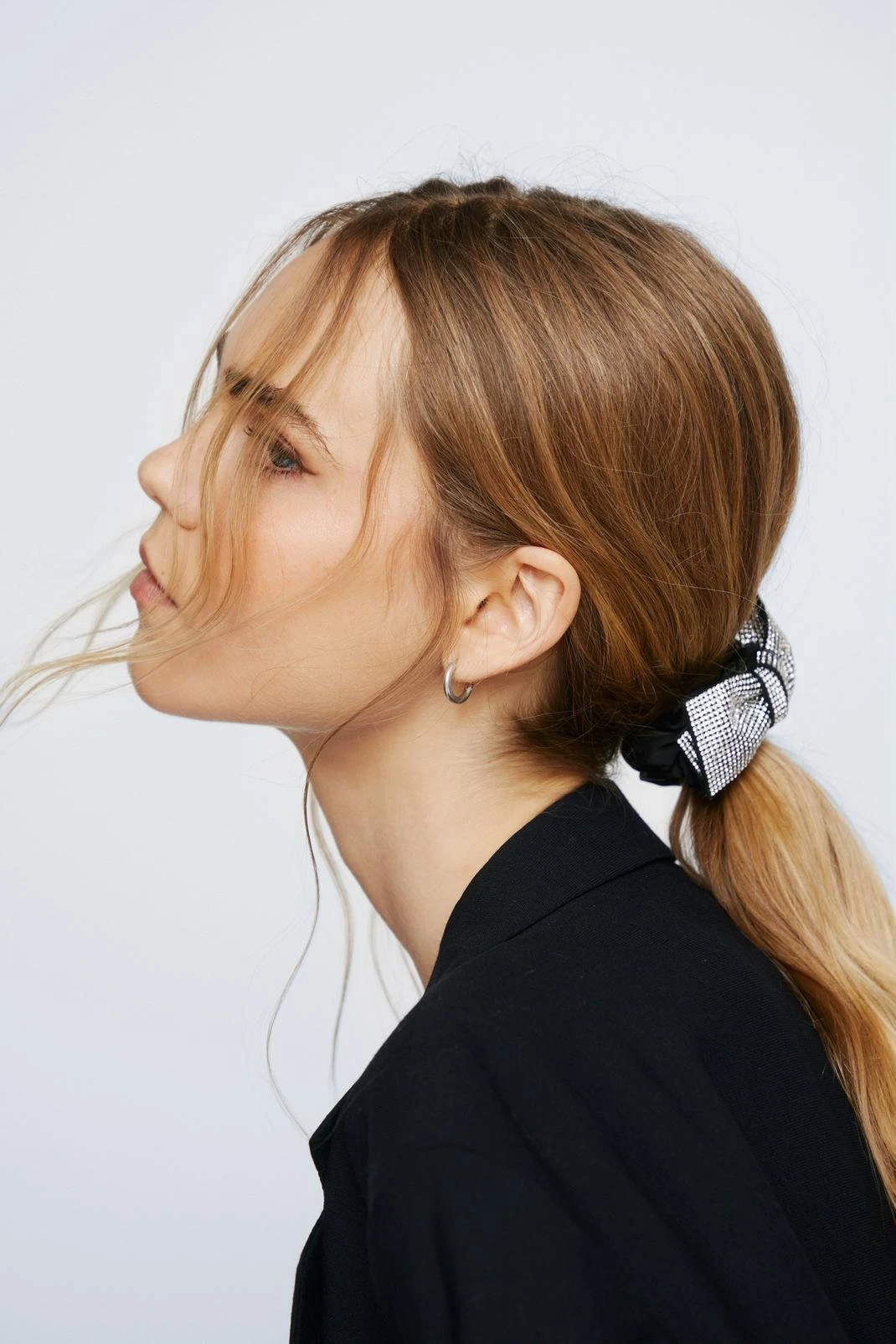 Diamante Bow Scrunchie - Image 2