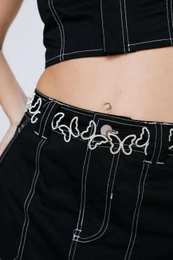 Diamante Butterfly Belt