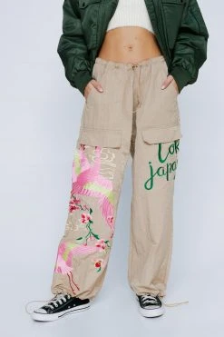 Petite Embroidered Parachute Nylon Cargo 9 Petite Embroidered Parachute Nylon Cargo -Nasty Gal Sales Store womens stone petite embroidered parachute nylon cargo 3