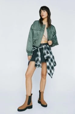 Real Leather Chunky Chelsea Boot