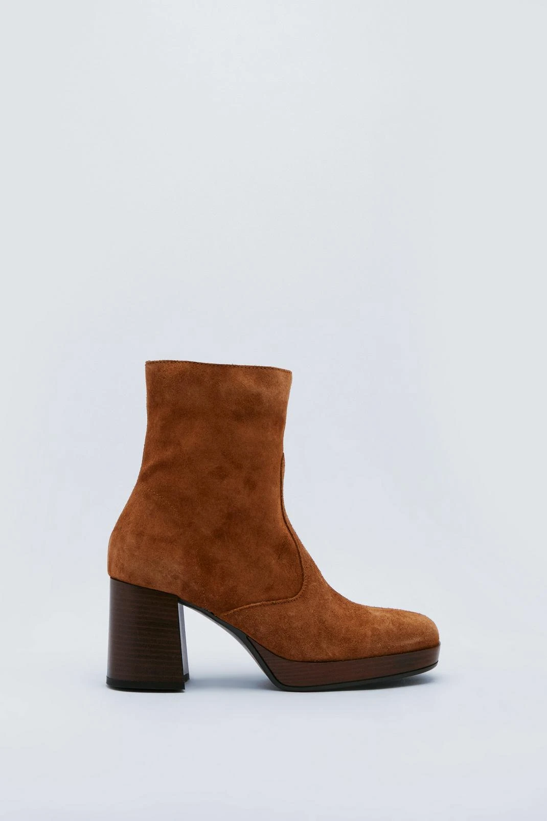 Suede Platform Ankle Boots 4 Suede Platform Ankle Boots - Image 2