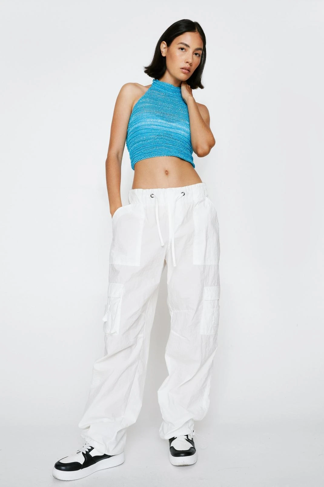 Metallic Crochet High Neck Crop Top 6 Metallic Crochet High Neck Crop Top - Image 4