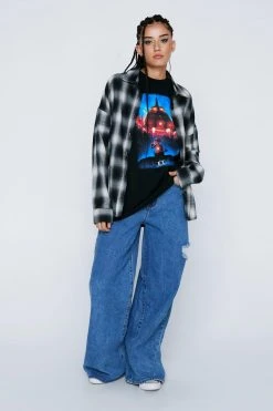Et Washed Graphic Oversized T-shirt