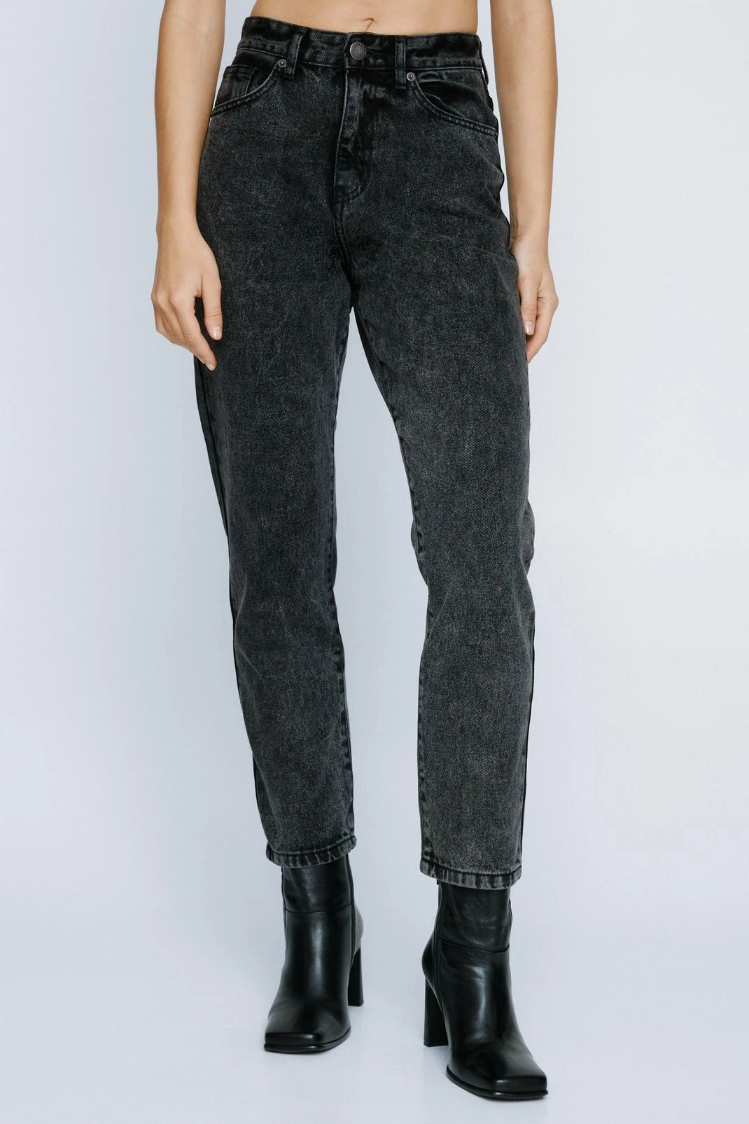 Organic Denim High Waisted Mom Jeans 18 Organic Denim High Waisted Mom Jeans - Image 16