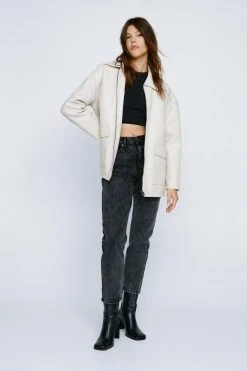 Organic Denim High Waisted Mom Jeans 43 Organic Denim High Waisted Mom Jeans -Nasty Gal Sales Store womens washed20black organic denim high waisted mom jeans 4