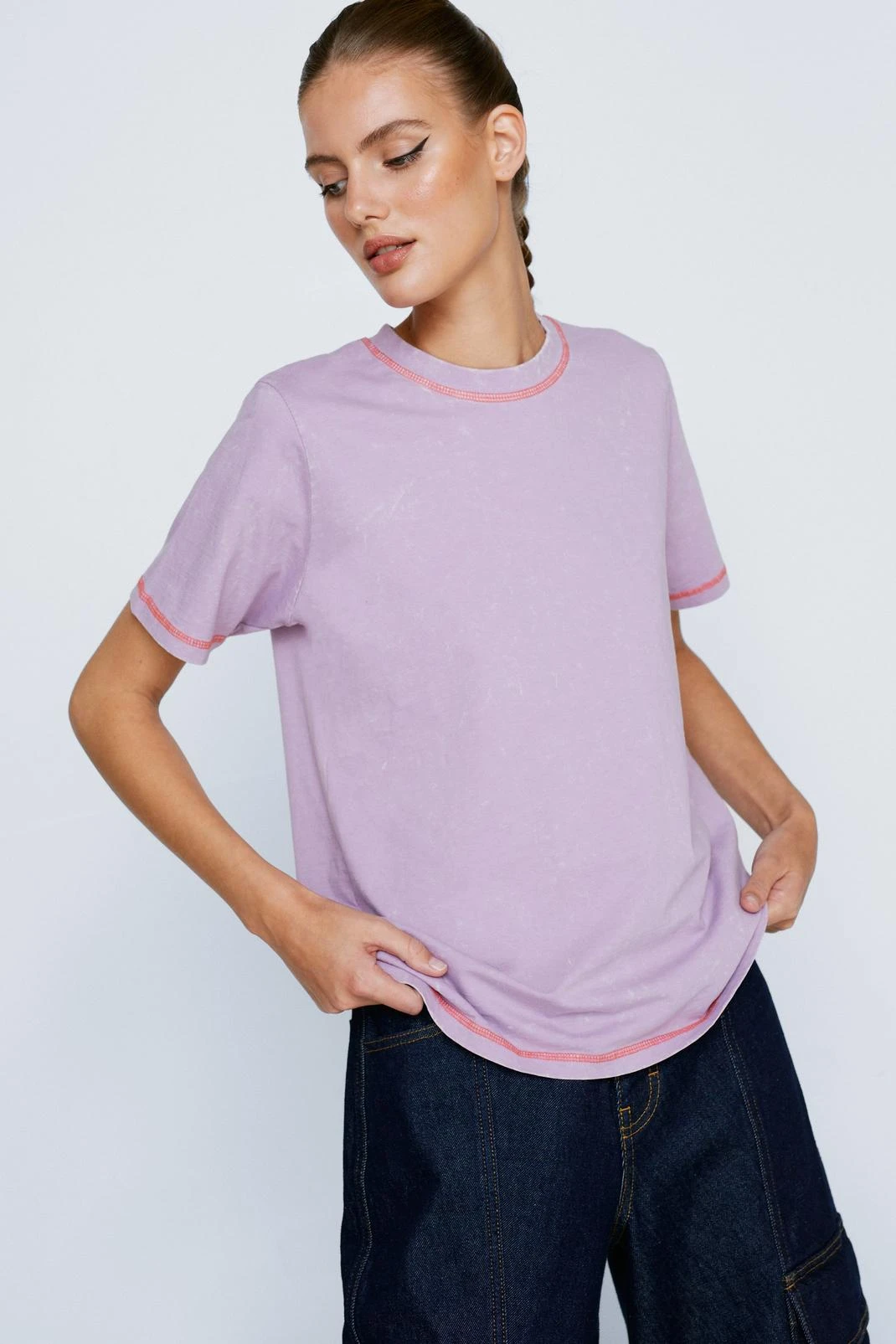 Standard Fit Acid Wash T-shirt - Image 2