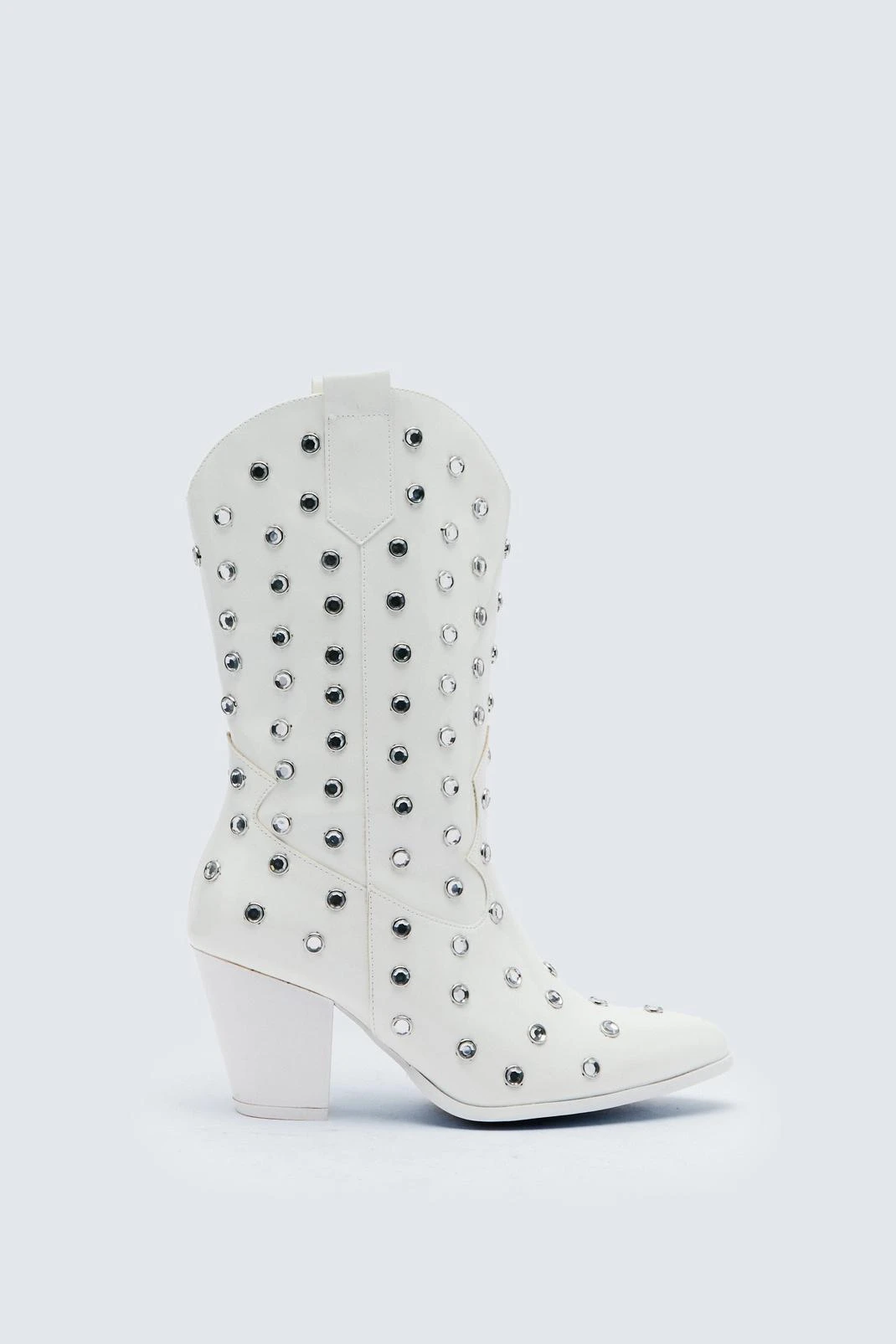 Gem Encrusted Patent Western Boots - Image 2