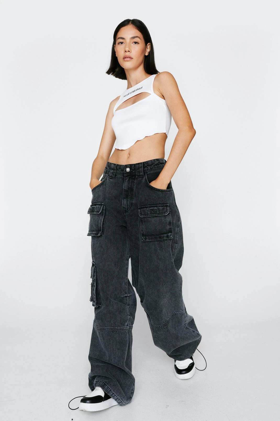 Heartbreaker Ribbed Cut Out Top - Image 4