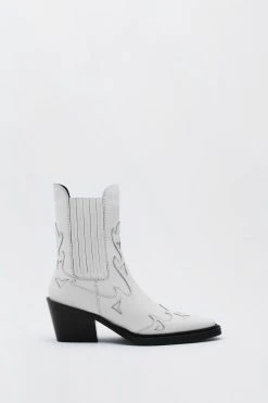 Alternative view of Leather Ankle Western Boots