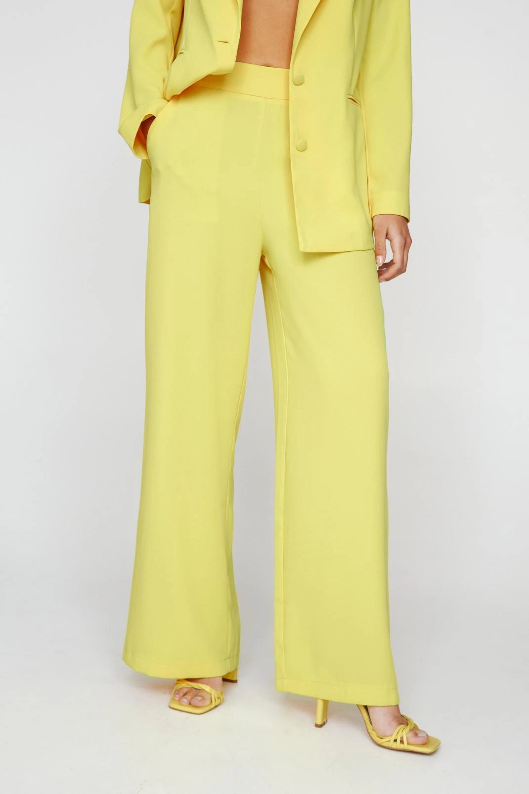 Satin Tailored Straight Leg Pants - Image 8