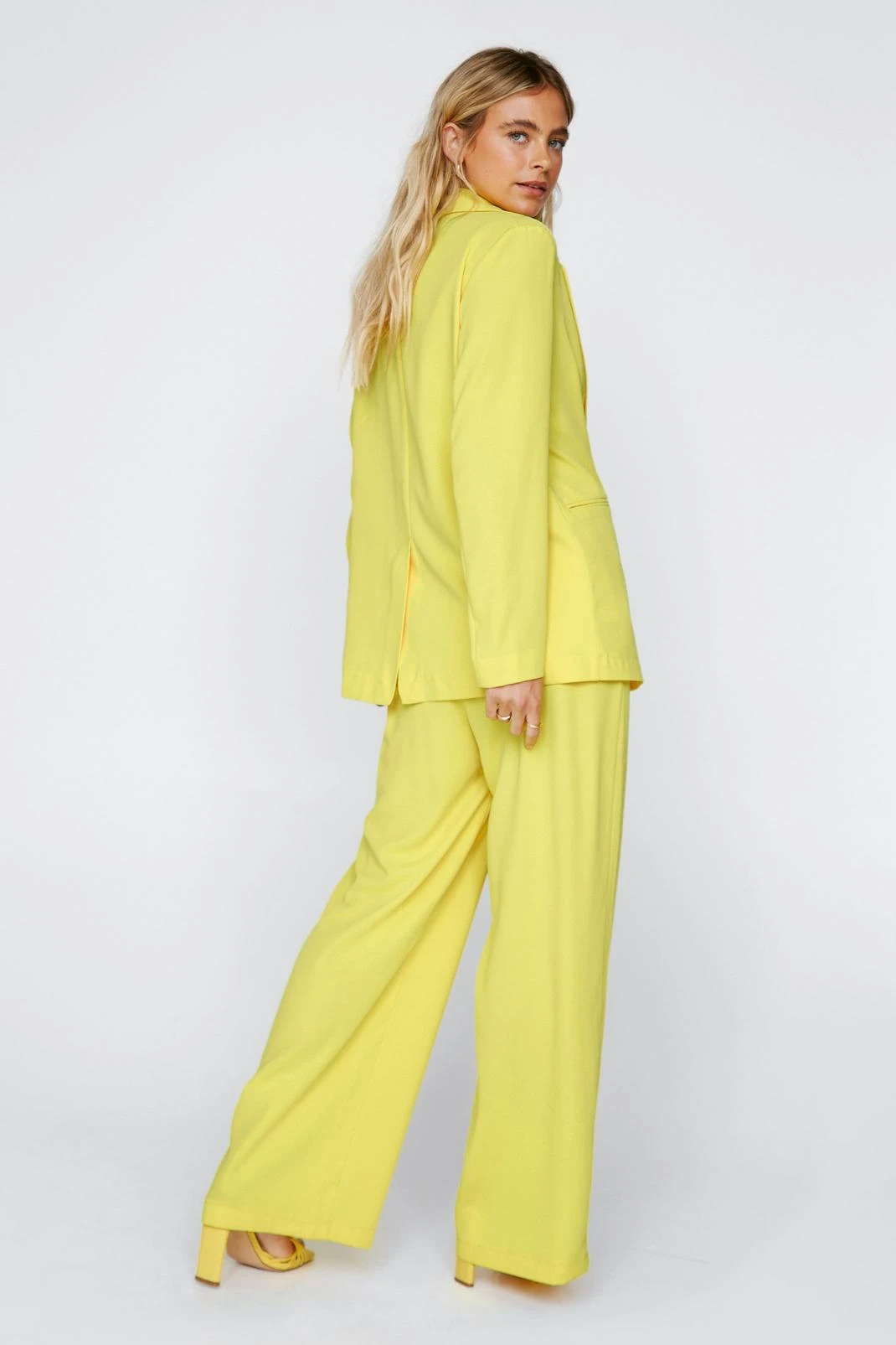 Satin Tailored Straight Leg Pants - Image 9